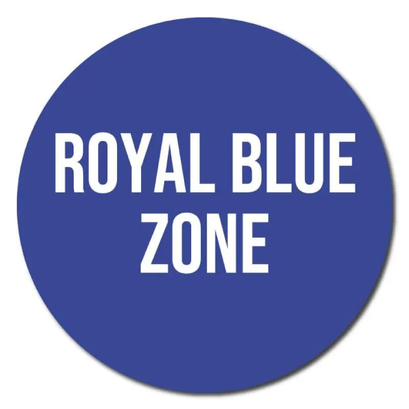 Zone Colours, Indoor Circle Floor Signage, 60cm Diameter